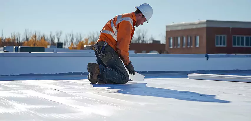 Flat Roof Drain Installation in Bolingbrook