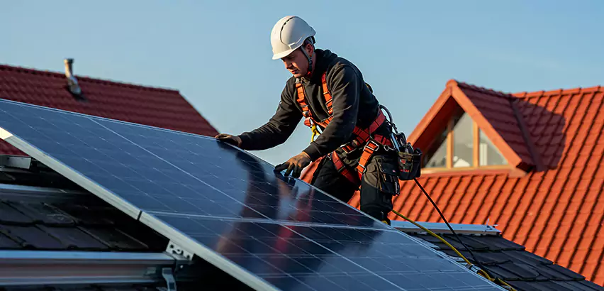 Solar Panels on Steel Roof Installation in Bolingbrook