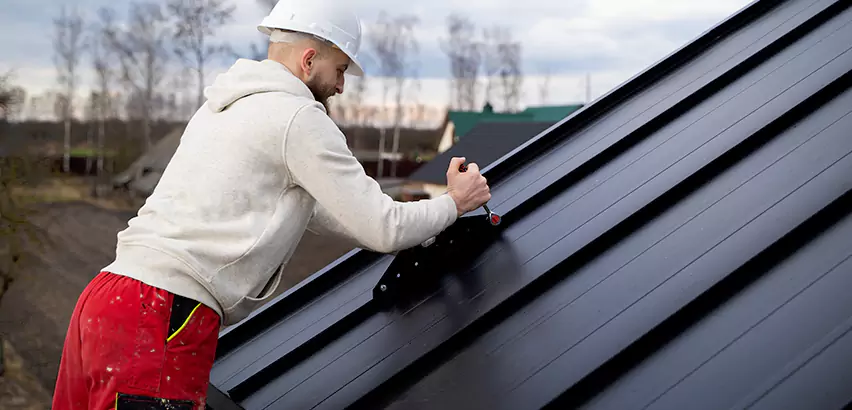 Tin Roof Ridge Cap Installation in Bolingbrook